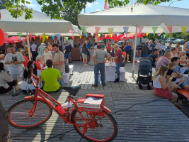 Unser Kummerfahrrad vor dem Start in die Ortsteile