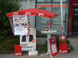 Der Infostand der SPD