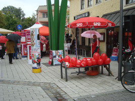 Der Pfinzingplatz ist SPD-rot geprägt