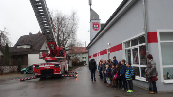 Alle wollten hoch hinaus mit der Feuerwehrleiter