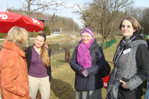 Waltraud Schweighofer-Neugebauer, Kerstin Walther, GR Monika Brandmann und Tanja Holl