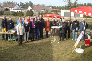 Das hoch motivierte Team der SPD Gemeinderatskandidaten in Pfeifferhütte