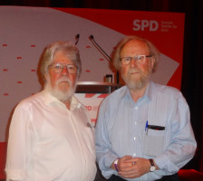 Co-Vorsitzender Manfred Neugebauer mit Wolfgang Thierse