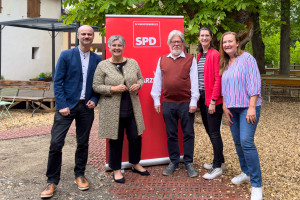 SPD Ortsvereinsvorstand mit Matthias Dornhuber und Maria Noichl
