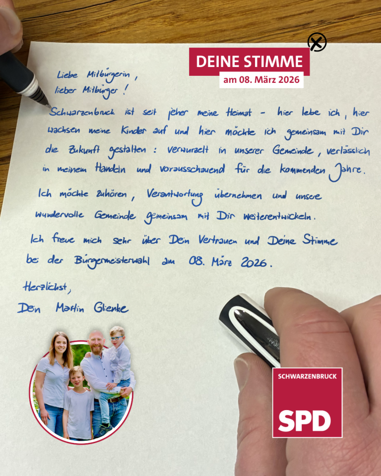 Brief zur Wahl 2026